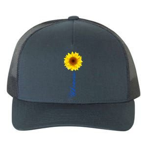 Ukraine Sunflower Peace Stop War Stand With Ukraine Yupoong Adult 5-Panel Trucker Hat