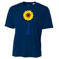 Ukraine Sunflower Peace Stop War Stand With Ukraine Cooling Performance Crew T-Shirt