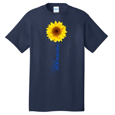 Ukraine Sunflower Peace Stop War Stand With Ukraine Tall T-Shirt