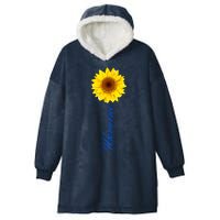 Ukraine Sunflower Peace Stop War Stand With Ukraine Hooded Wearable Blanket