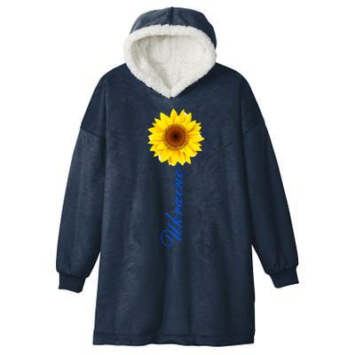 Ukraine Sunflower Peace Stop War Stand With Ukraine Hooded Wearable Blanket