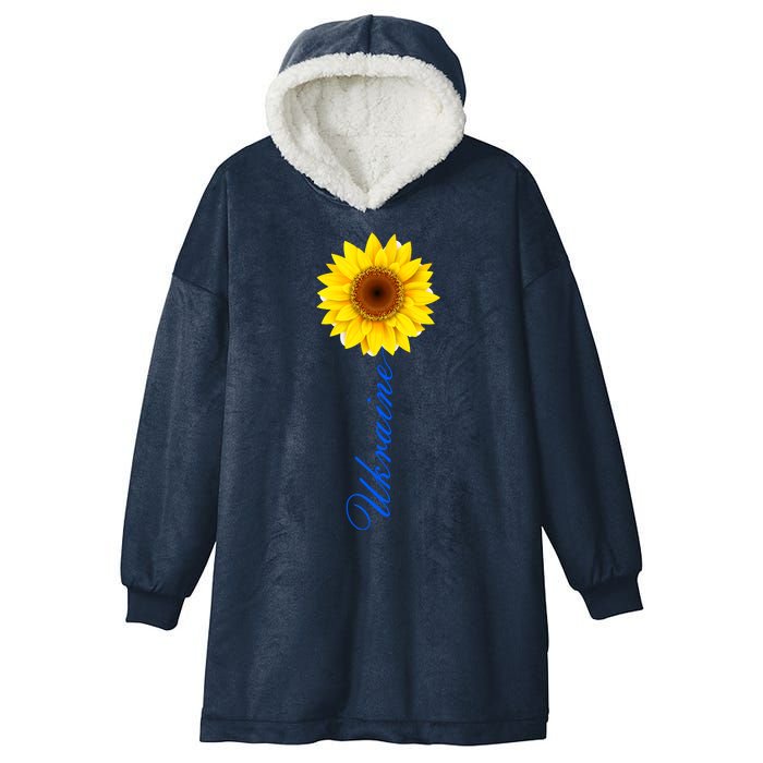 Ukraine Sunflower Peace Stop War Stand With Ukraine Hooded Wearable Blanket