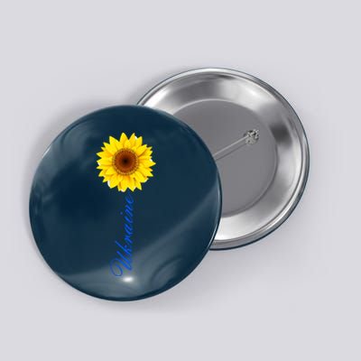 Ukraine Sunflower Peace Stop War Stand With Ukraine Button