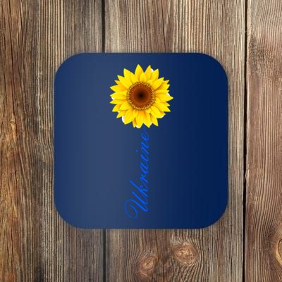 Ukraine Sunflower Peace Stop War Stand With Ukraine Coaster