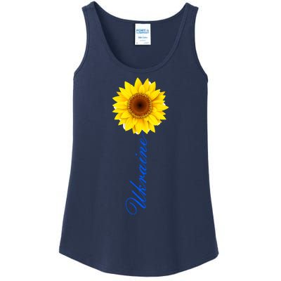 Ukraine Sunflower Peace Stop War Stand With Ukraine Ladies Essential Tank