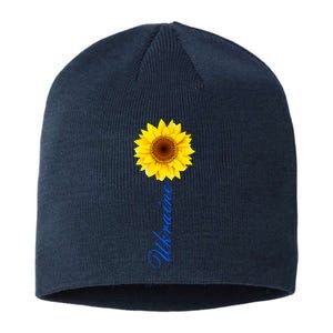 Ukraine Sunflower Peace Stop War Stand With Ukraine Sustainable Beanie