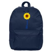 Ukraine Sunflower Peace Stop War Stand With Ukraine 16 in Basic Backpack