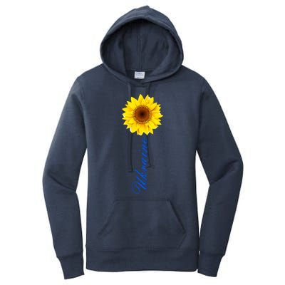 Ukraine Sunflower Peace Stop War Stand With Ukraine Women's Pullover Hoodie