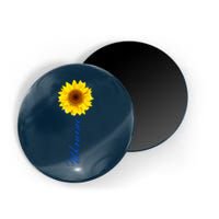 Ukraine Sunflower Peace Stop War Stand With Ukraine Magnet