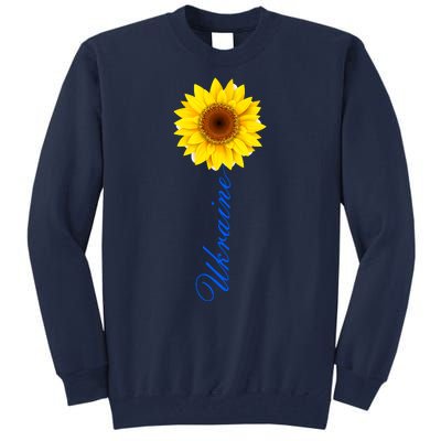 Ukraine Sunflower Peace Stop War Stand With Ukraine Tall Sweatshirt