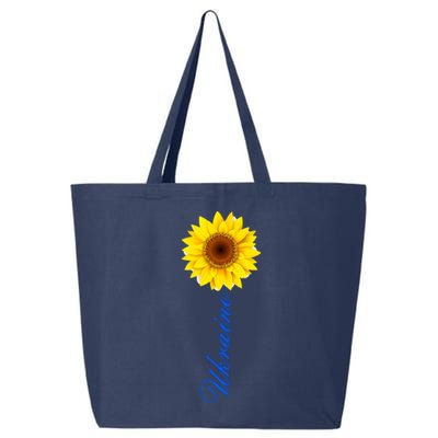 Ukraine Sunflower Peace Stop War Stand With Ukraine 25L Jumbo Tote