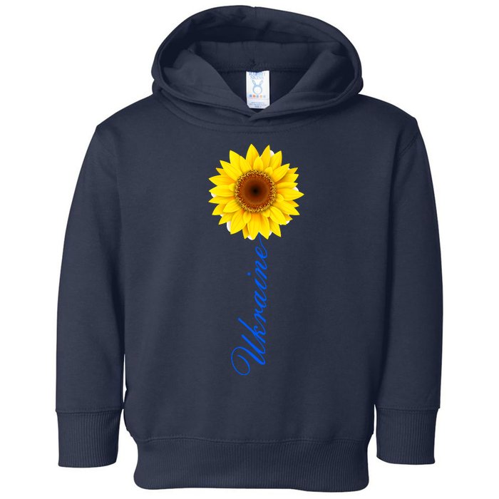 Ukraine Sunflower Peace Stop War Stand With Ukraine Toddler Hoodie