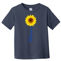 Ukraine Sunflower Peace Stop War Stand With Ukraine Toddler T-Shirt