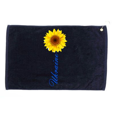 Ukraine Sunflower Peace Stop War Stand With Ukraine Grommeted Golf Towel