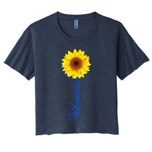 Ukraine Sunflower Peace Stop War Stand With Ukraine Crop Top