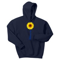 Ukraine Sunflower Peace Stop War Stand With Ukraine Kids Hoodie