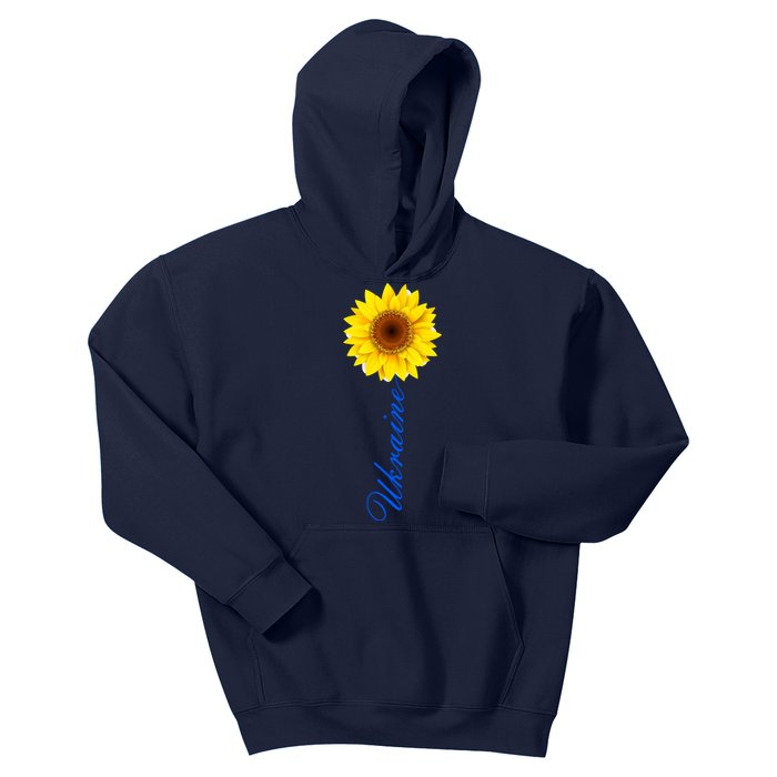 Ukraine Sunflower Peace Stop War Stand With Ukraine Kids Hoodie