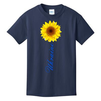 Ukraine Sunflower Peace Stop War Stand With Ukraine Kids T-Shirt