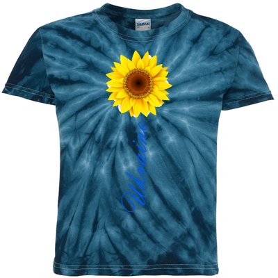 Ukraine Sunflower Peace Stop War Stand With Ukraine Kids Tie-Dye T-Shirt