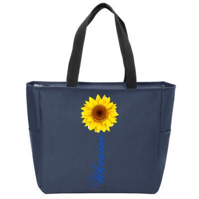 Ukraine Sunflower Peace Stop War Stand With Ukraine Zip Tote Bag