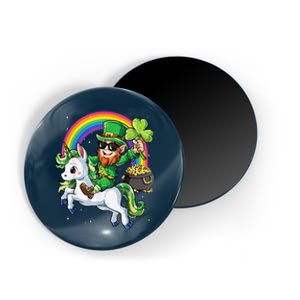 Unicorn St Patricks Day Leprechaun Shamrock Magnet