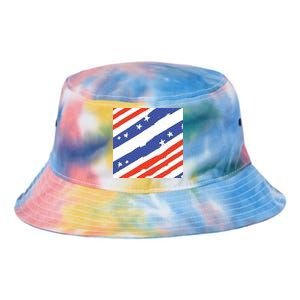 United States Patriotic Flag Tie Dye Newport Bucket Hat