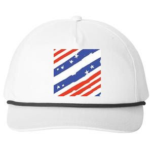 United States Patriotic Flag Snapback Five-Panel Rope Hat