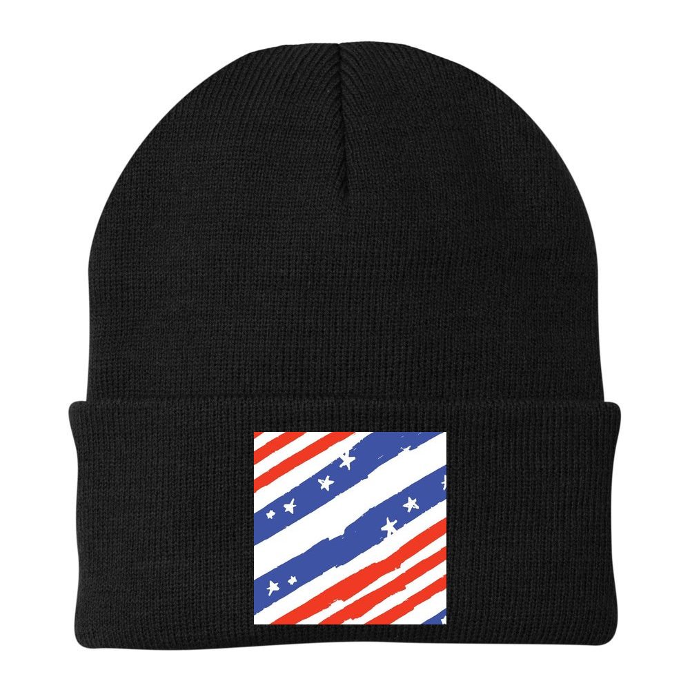 United States Patriotic Flag Beanie