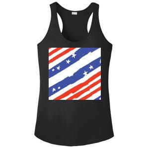 United States Patriotic Flag Ladies PosiCharge Competitor Racerback Tank