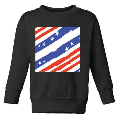United States Patriotic Flag Toddler Sweatshirt