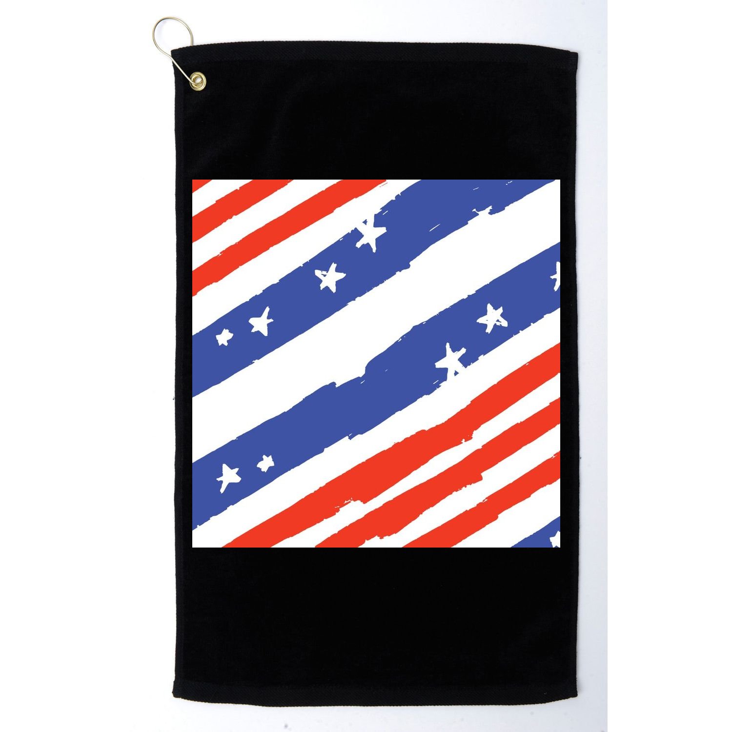 United States Patriotic Flag Golf Towel