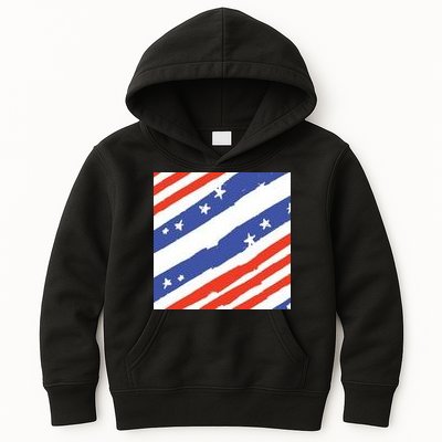 United States Patriotic Flag Kids Hoodie