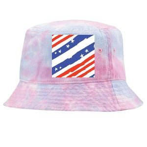 United States Patriotic Flag Tie-Dyed Bucket Hat