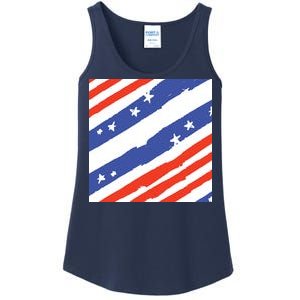 United States Patriotic Flag Ladies Essential Tank