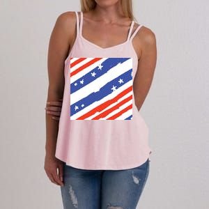 United States Patriotic Flag Women's Strappy Tank