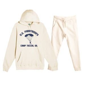 U S Paratroops Camp Toccoa Ga Premium Hooded Sweatsuit Set