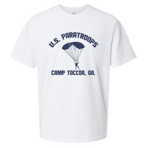 U S Paratroops Camp Toccoa Ga Sueded Cloud Jersey T-Shirt