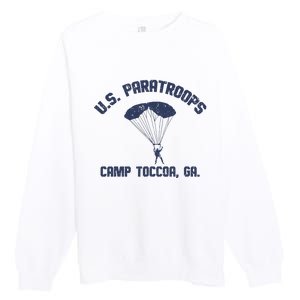 U S Paratroops Camp Toccoa Ga Premium Crewneck Sweatshirt