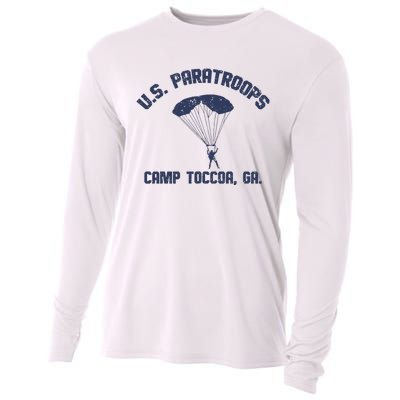 U S Paratroops Camp Toccoa Ga Cooling Performance Long Sleeve Crew