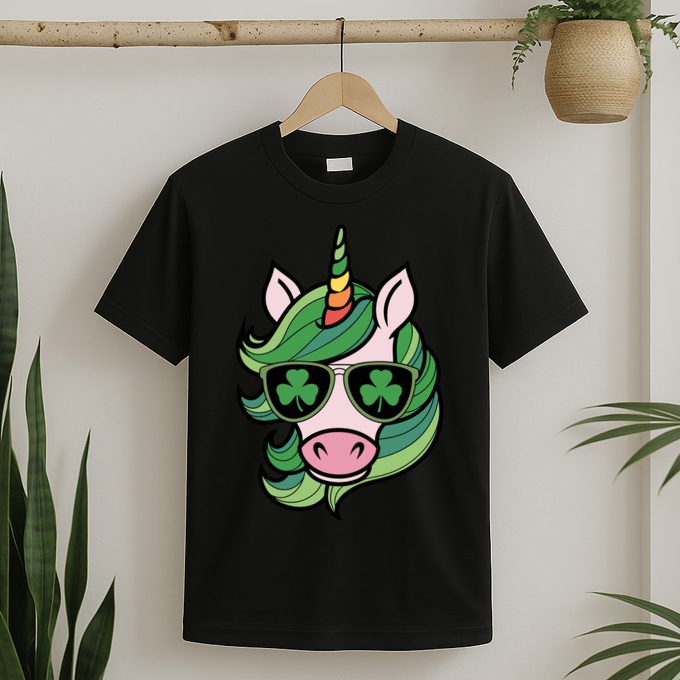 Unicorn St Patricks Day Cute Magical T-Shirt