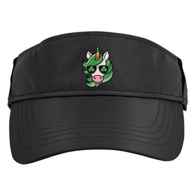 Unicorn St Patricks Day Cute Magical Adult Drive Performance Visor