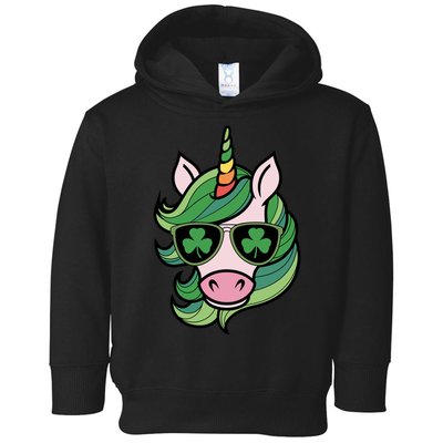 Unicorn St Patricks Day Cute Magical Toddler Hoodie