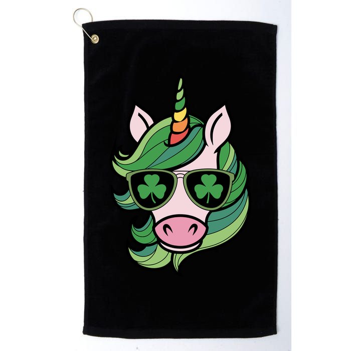 Unicorn St Patricks Day Cute Magical Golf Towel