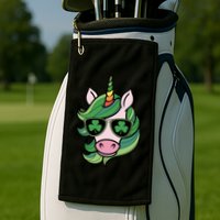 Unicorn St Patricks Day Cute Magical Golf Towel