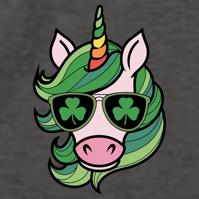 Unicorn St Patricks Day Cute Magical Vector Backpack