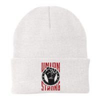 Union Strong Prounion Worker Labor Union Protest Knit Cap Winter Beanie