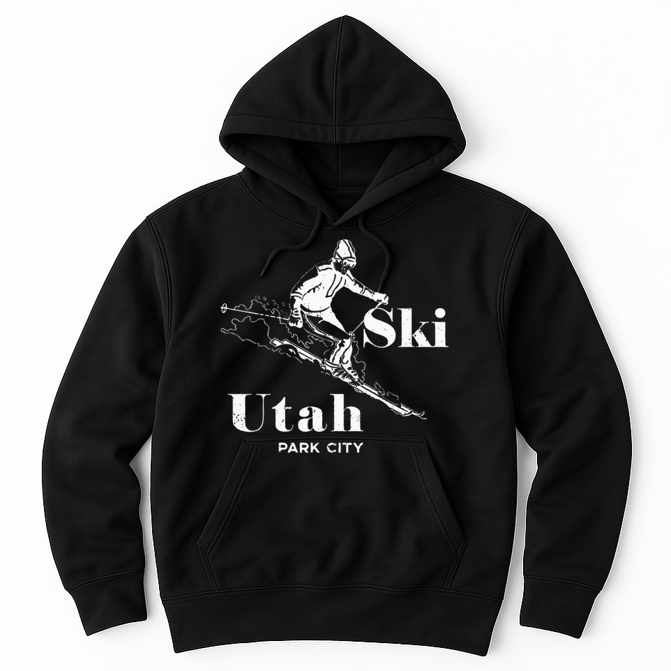 Utah Skiing Park City Hoodie