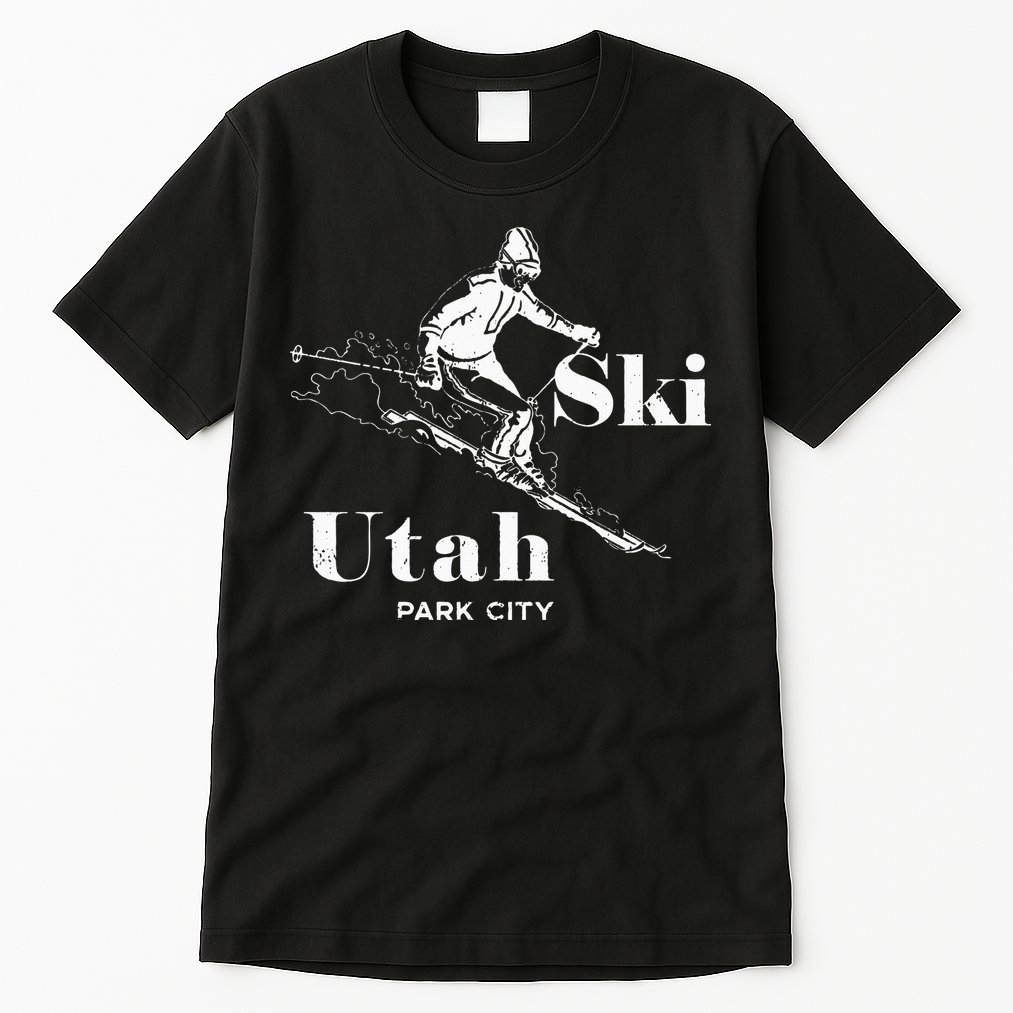 Utah Skiing Park City Tall T-Shirt