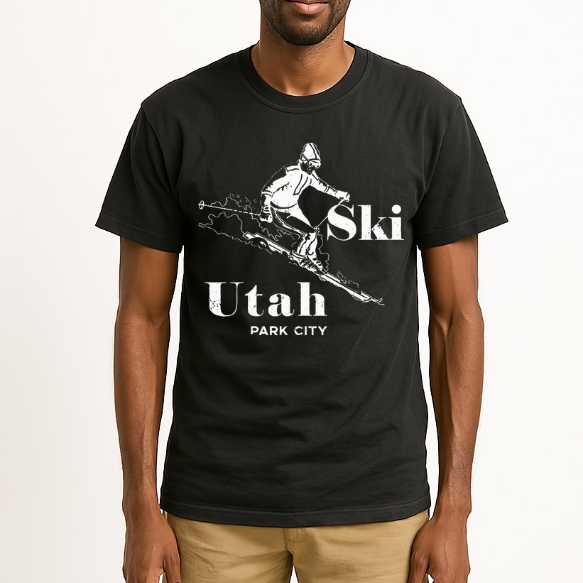 Utah Skiing Park City Tall T-Shirt
