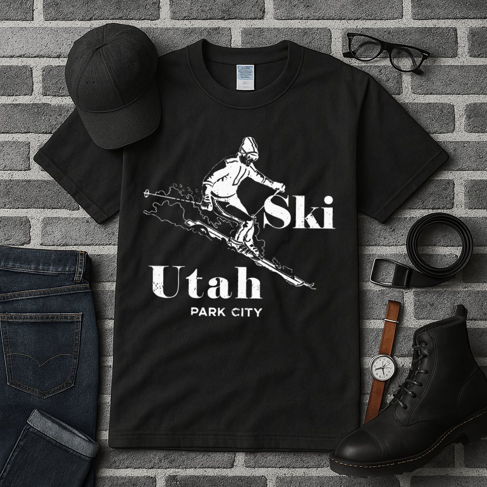 Utah Skiing Park City Tall T-Shirt